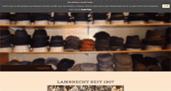 Desktop Screenshot of hut-lambrecht.de